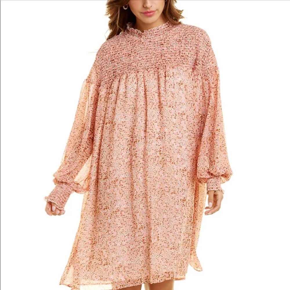 70/21 Smocked Yoke Shift Dress Multi Color